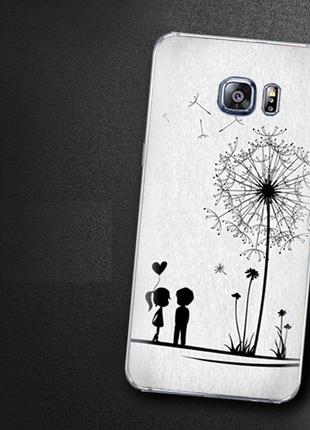 Чехол-накладка TPU Image Dandelion для Samsung Galaxy S6 Edge+...