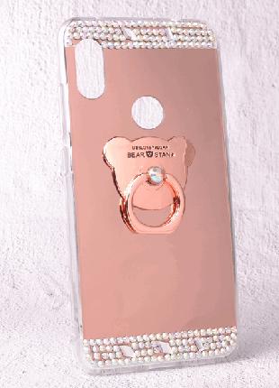 Чехол-накладка TPU Luxury Bear rose gold для Xiaomi Redmi Note 6