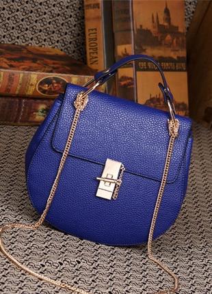 Модная женская сумка клатч Charlie blue