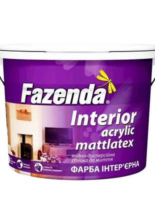 Фарба інтер єрна 4кг Бiлий ВДА Interior Acrylic Mattlatex ТМ F...