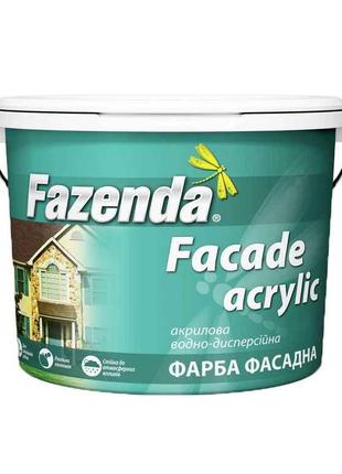 Фарба фасадна 12,6кг Бiлий ВДА Faсade Acrylic ТМ FAZENDA