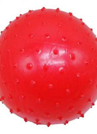 Резиновый мяч массажный, 27 см (красный)