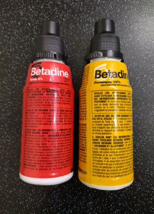Бетадин Betadine scrab 4% Betadine dermigue 10% антисептик