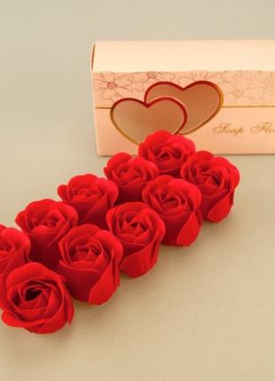Подарочный набор Розы из мыла 10 бутонов