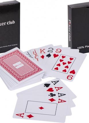 Карти гральні пластикові покерні Duke Poker Club 54 листа 87x6...