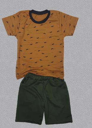 Летный комплект для мальчика шортики + футболка Код/Артикул 83...