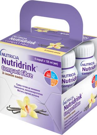 Детская смесь Nutricia Nutridrink Compact Fibre Vanilla 4 шт х...