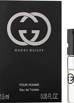 Gucci Guilty Pour Homme Туалетная вода мужская, 1,5 мл (пробник)