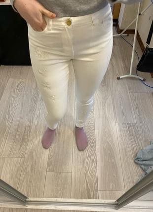 білі джинси скіні Janina