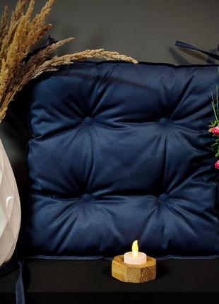 Подушка на стул DOTINEM COLOR, синяя, 40х40 см
