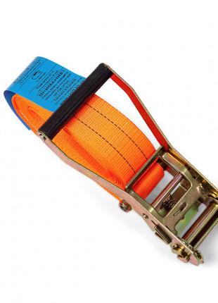 Стяжной ремень РСК-2-4 оранжевый кольцевой