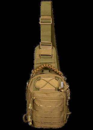 Тактическая сумка Adapt Camotec Coyote, мужская сумка через пл...