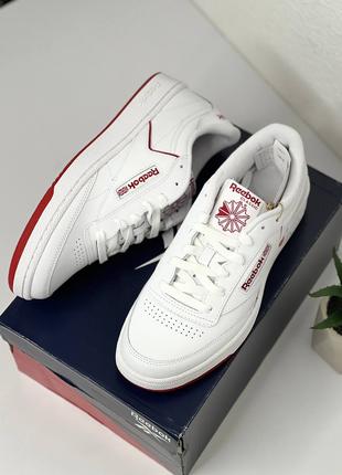 Кросівки Reebok Classic QLB Розмір 40,5 Білі з червоною підошвою