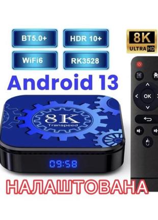 Smart TV. Android TV 4K Transpeed 2/16 Гб HDR Андроїд 13