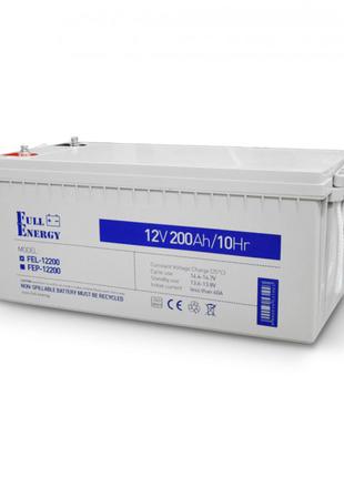 Акумулятор гелевий 12В 200 Аг для ДБЖ Full Energy FEL-12200