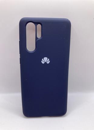 Чохол Huawei P30 Pro silicon cover темно синій