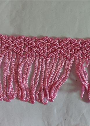 10 шт Бахрома декоративная лента с кистями розовый цвет. 10 гр...