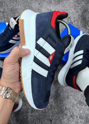 Мужские кроссовки adidas zx 500 blue