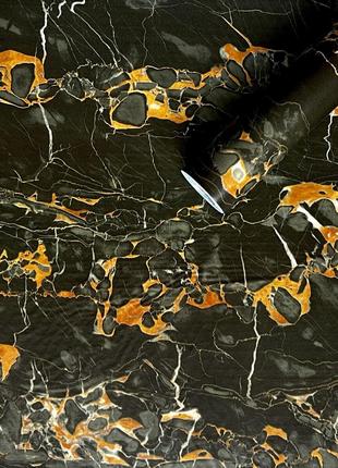 Самоклеюча плівка чорний мармур з жовтим 0,45х10мх0,07мм (2016...