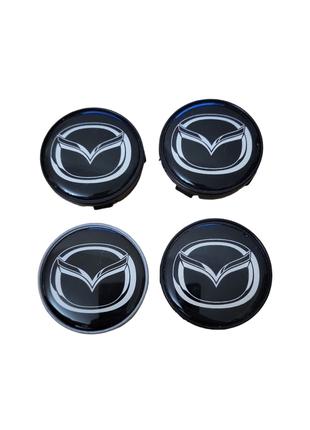 Колпачки, заглушки на диски , Mazda Мазда 60 мм / 56 мм силико...