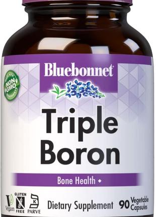Потрійний бор Bluebonnet Nutrition (Triple Boron) 3 мг 90 капсул