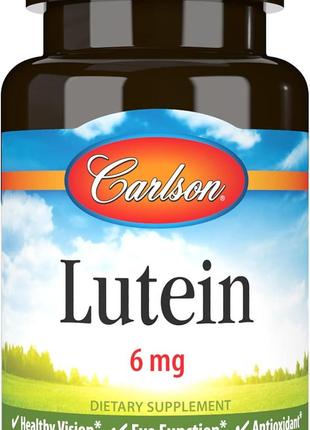 Лютеин Carlson Labs Lutein 6 mg 180 Soft Gels