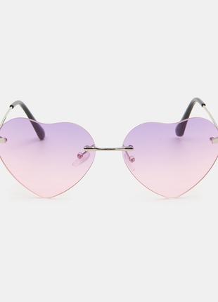 Женские солнцезащитные очки Sinsay в форме сердца Эффект омбре