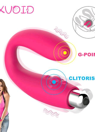 Рожевий стимулятор G-точки та клітора з 7 швидкостями вібрації.