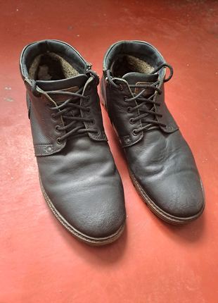 Ботинки черные кожаные 45 размер