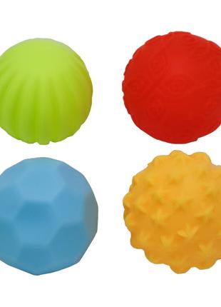 Набір Іграшок для ванної A004 м'ячики 4 шт