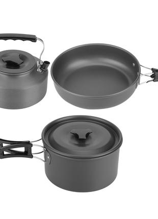 Туристический набор посуды для пикника Steel Set DT - 308 NS