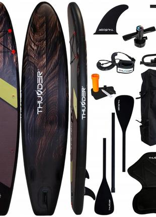 Надувна SUP дошка THUNDER Wood 320 см з веслом