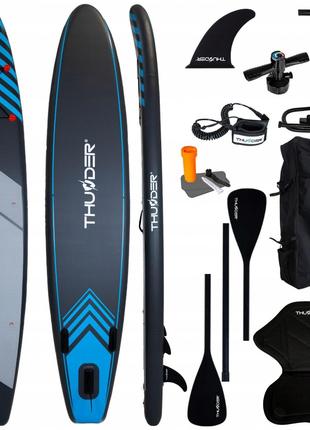 Надувна SUP дошка THUNDER Steel 365 см з веслом Blue