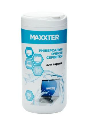 Салфетки Maxxter for TFT/PDA/LCD, 100pcs (CW-SCR100-01)