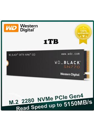 SSD Disk Western Digital Black SN770 1TB NVMe 2280 PCIe4x4 PC PS5