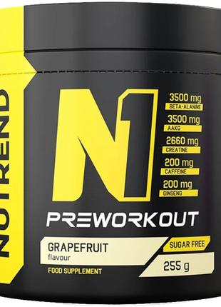 Предтренировочный комплекс Nutrend N1 255g (Grapefruit)