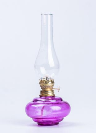 Керосиновая лампа светильник из стекла большая Фиолетовый DM-11