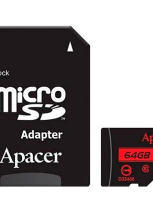 Карта памяти Apacer 64GB microSDXC class 10 UHS-I (AP64GMCSX10...