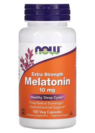 Мелатонин 10 мг Now Foods Melatonin для улучшения качества сна...
