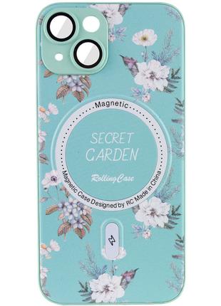TPU+PC чехол Secret Garden with MagSafe для Apple iPhone 15 (6...