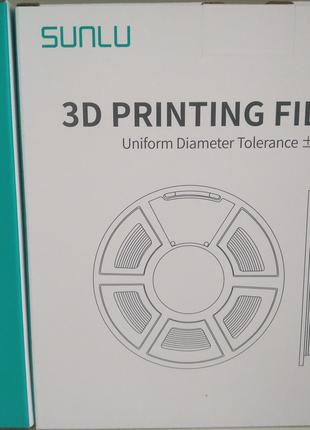 ABS пластик/филамент для 3D принтера SUNLU, Filament Белый 1.7...