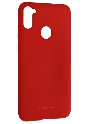Силиконовый чехол для Samsung Galaxy A11 (SM-A115), красный