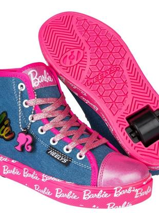 Роликові кросівки Heelys X Barbie Hustle Denim Pink Rainbow Ch...