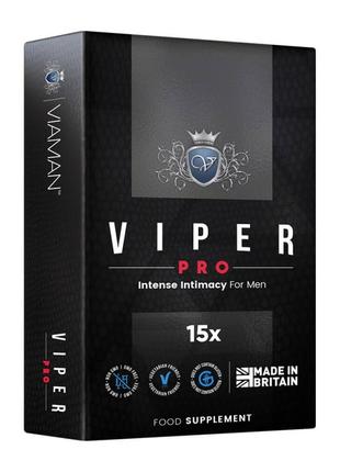 Препарат для мужской силы Viaman Viper Pro, 15шт 18+