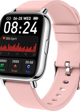 Смарт-часы для женщин, Смарт-часы для Android iPhone Фитнес-тр...