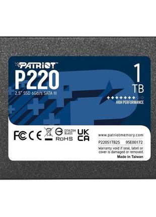 SSD Patriot P220 1TB 2.5″