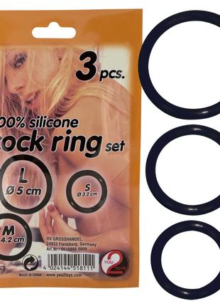 Ерекційні кільця Silicone cock ring 3 18+