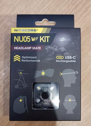 Ліхтар маяк мітка Nitecore NU05 V2 KIT