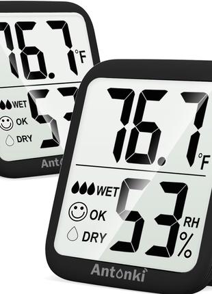 Комнатный термометр Antonki для дома, 2 комплекта цифровых мон...