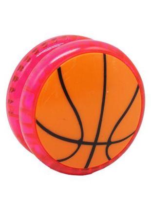 Йо-Йо "Баскетбольный мяч" со светом